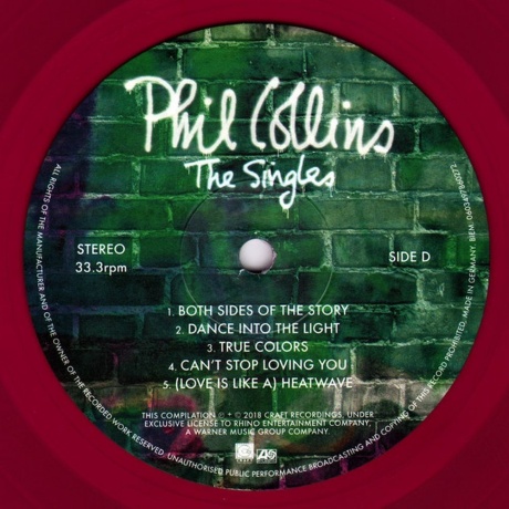 Phil Collins - The Singles (coloured) (0603497808106) - фото 7