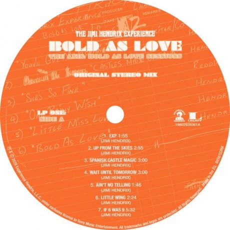 Jimi Hendrix - Bold As Love (Box) (0198029393613) - фото 18