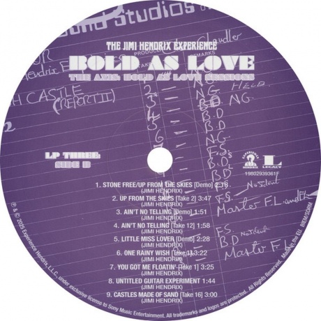 Jimi Hendrix - Bold As Love (Box) (0198029393613) - фото 25