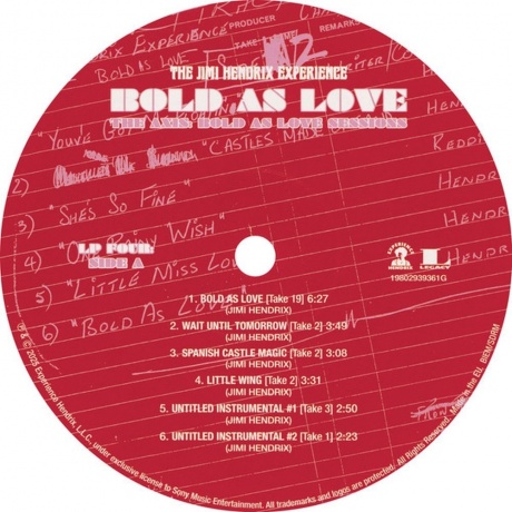 Jimi Hendrix - Bold As Love (Box) (0198029393613) - фото 27