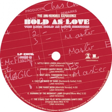 Jimi Hendrix - Bold As Love (Box) (0198029393613) - фото 28