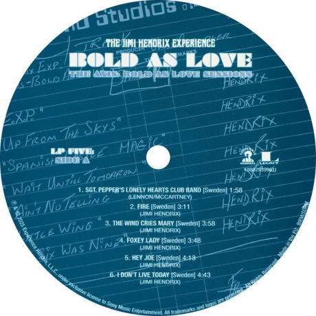 Jimi Hendrix - Bold As Love (Box) (0198029393613) - фото 30