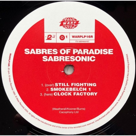 The Sabres Of Paradise - Sabresonic (5056818803420) - фото 3