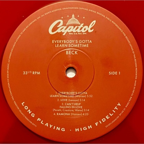 Beck - Everybody's Gotta Learn Sometime (coloured) (0199957140102) - фото 3