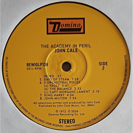 John Cale - The Academy In Peril (0887830013819) - фото 4