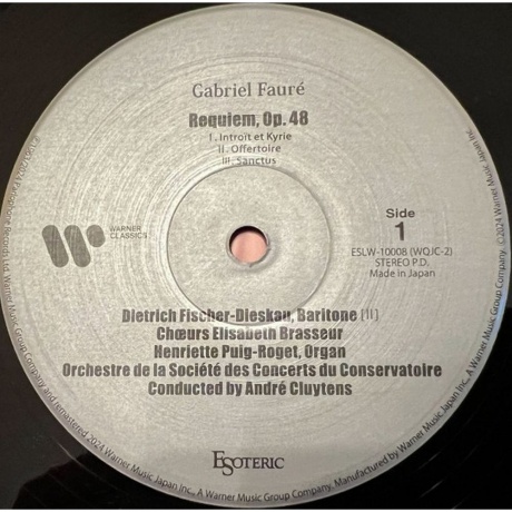Andre Cluytens - Faure: Requiem (Analogue) (4907034225620) - фото 2