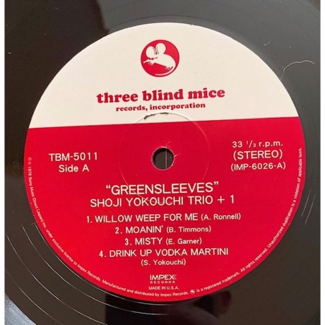 Shoji Yokouchi - Greensleeves (Analogue) (0856276002176) - фото 2