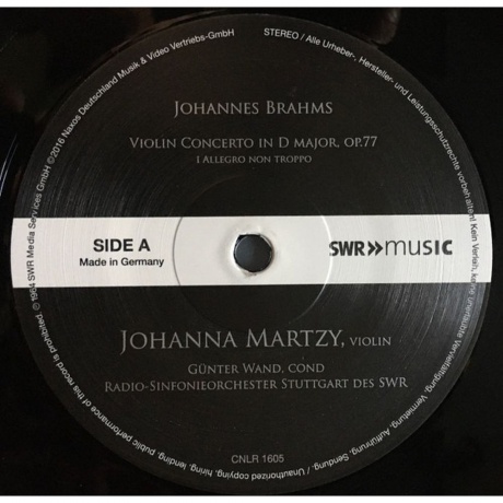 Johanna Martzy - Brahms: Violin Concerto (Analogue) (8809300903750) - фото 2