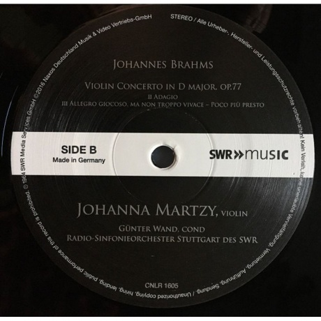 Johanna Martzy - Brahms: Violin Concerto (Analogue) (8809300903750) - фото 3