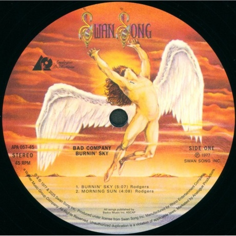 Bad Company - Burnin' Sky (Analogue) (0753088755774) - фото 2