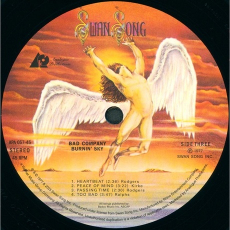 Bad Company - Burnin' Sky (Analogue) (0753088755774) - фото 4