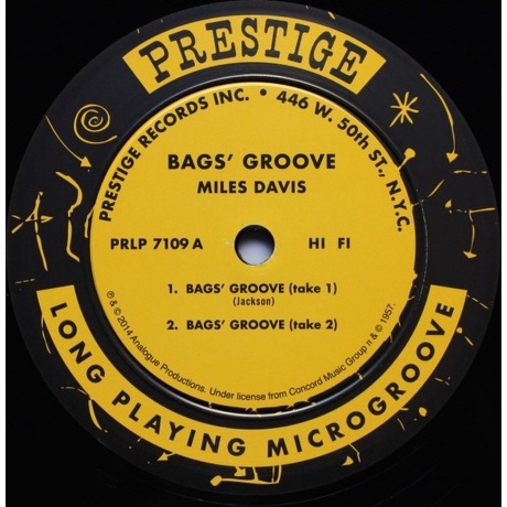 Miles Davis - Bags Groove (Analogue) (0753088710933) - фото 3