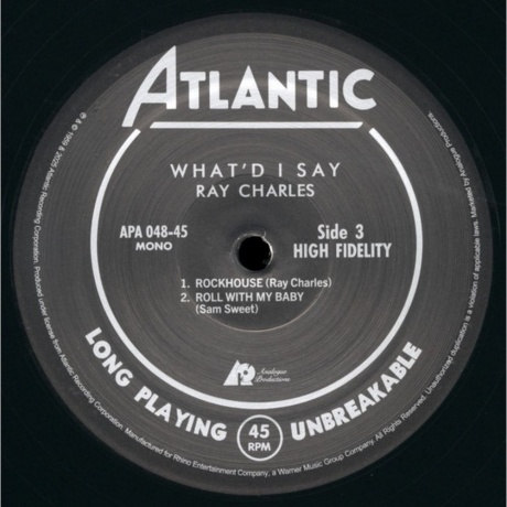 Ray Charles - What'd I Say (Analogue) (0753088754876) - фото 4