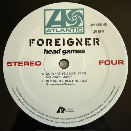 Foreigner - Head Games (Analogue) (0753088756870) - фото 5