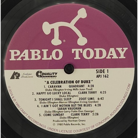 Sarah Vaughan - A Celebration Of Duke (Analogue) (0753088162015) - фото 2