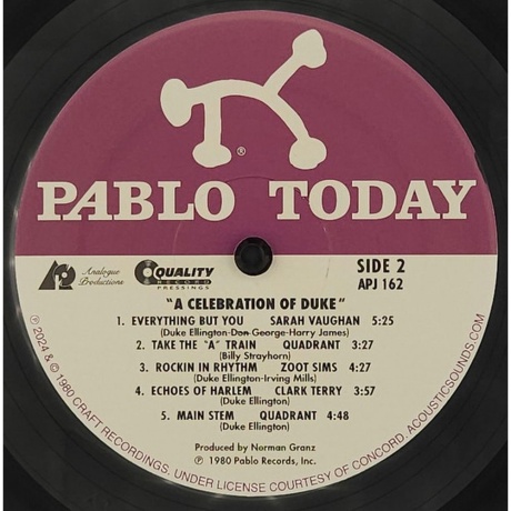 Sarah Vaughan - A Celebration Of Duke (Analogue) (0753088162015) - фото 3
