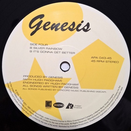 Genesis - Genesis (Analogue) (0753088754371) - фото 5