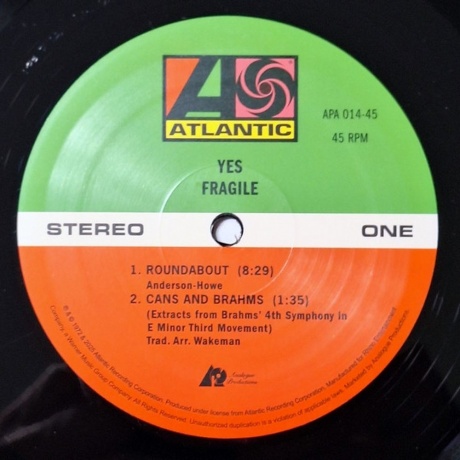 Yes - Fragile (Analogue) (0753088147579) - фото 8
