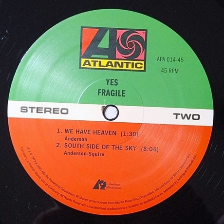 Yes - Fragile (Analogue) (0753088147579) - фото 9