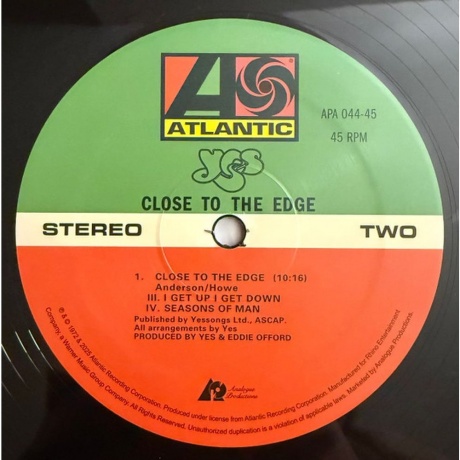 Yes - Close To The Edge (Analogue) (0753088754470) - фото 5