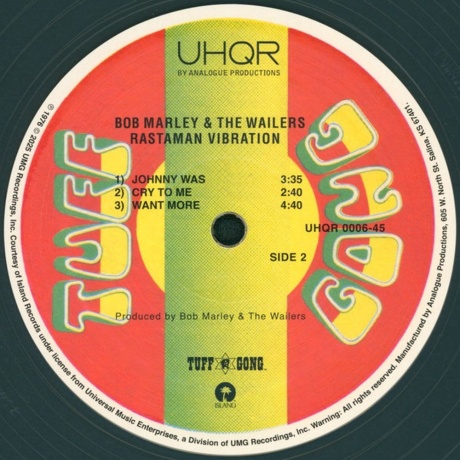 Bob Marley - Rastaman Vibration (Box) (Analogue) (0753088064579) - фото 3