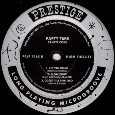 Arnett Cobb - Party Time (Analogue) (0753088716515) - фото 3