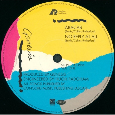 Genesis - Abacab (Analogue) (0753088754272) - фото 2