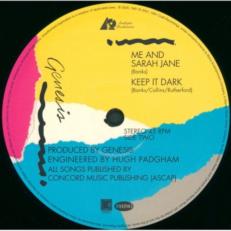 Genesis - Abacab (Analogue) (0753088754272) - фото 3