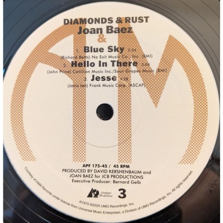 Joan Baez - Diamonds &amp; Rust (Analogue) (0753088017575) - фото 4