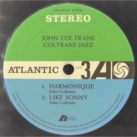 John Coltrane - Coltrane Jazz (Analogue) (0753088756276) - фото 4