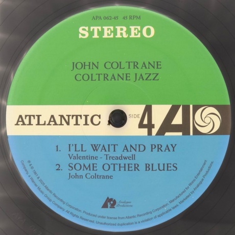 John Coltrane - Coltrane Jazz (Analogue) (0753088756276) - фото 5