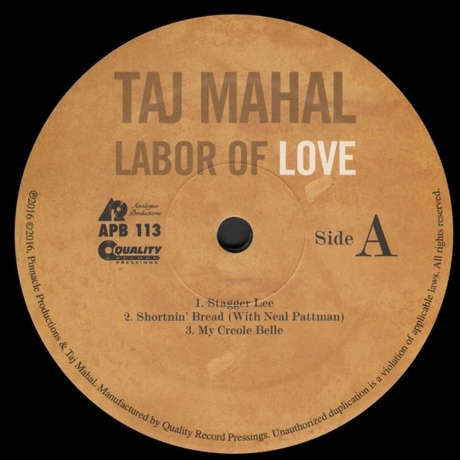Taj Mahal - Labor Of Love (Audiophile) (0753088011313) - фото 3