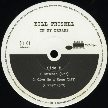 Bill Frisell - In My Dreams (0602488137676) - фото 3