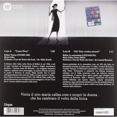Maria Callas - Casta Diva (V7) (coloured) (5054197003936) - фото 2