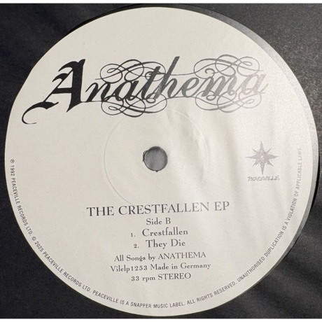 Anathema - The Crestfallen (EP) (0801056725318) - фото 4