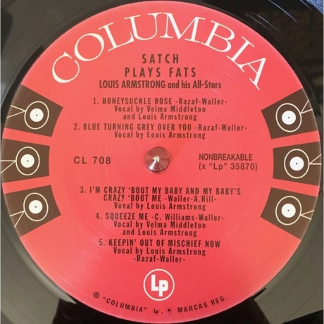 Louis Armstrong - Satch Plays Fats (Analogue) (5060149620816) - фото 3