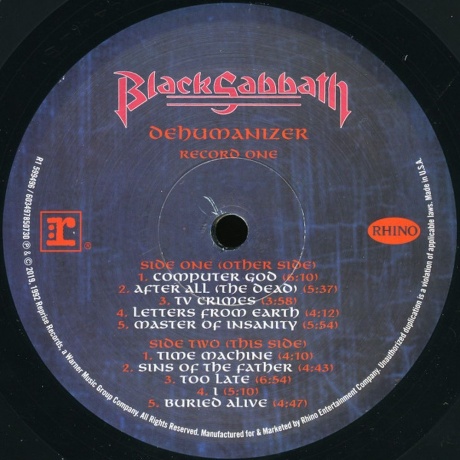 Black Sabbath - Dehumanizer (0603497850730) - фото 3