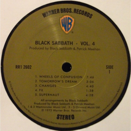 Black Sabbath - Vol.4 (0081227946609) - фото 3