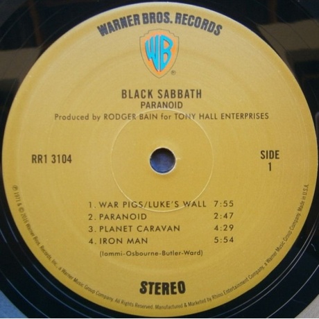 Black Sabbath - Paranoid (0081227946708) - фото 3