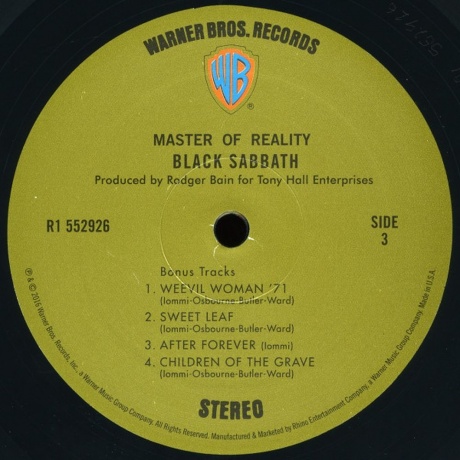 Black Sabbath - Master Of Reality - deluxe (0081227949112) - фото 7