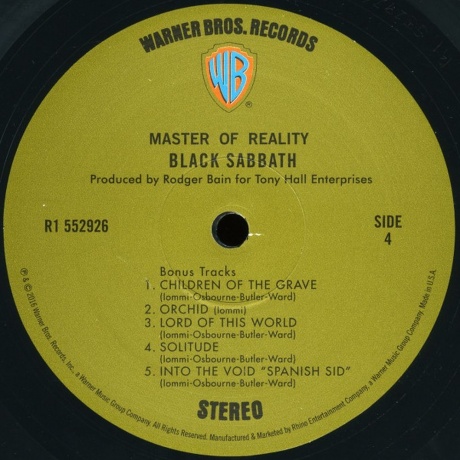 Black Sabbath - Master Of Reality - deluxe (0081227949112) - фото 8