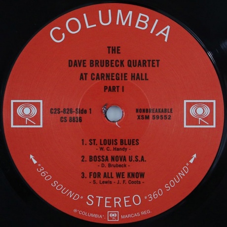 Dave Brubeck - At Carnegie Hall (Analogue) (4260019714299) - фото 2