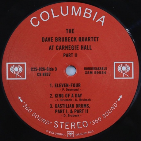 Dave Brubeck - At Carnegie Hall (Analogue) (4260019714299) - фото 4