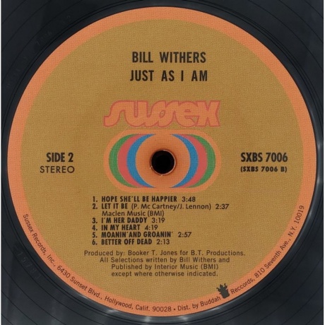Bill Withers - Just As I Am (Analogue) (4260019713070) - фото 4