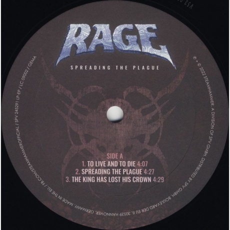 Rage - Spreading The Plague (0886922452918) - фото 3