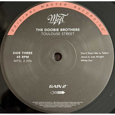 The Doobie Brothers - Toulouse Street (Analogue) (0821797259613) - фото 5