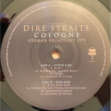 Dire Straits - Cologne (0803341589766) виниловая пластинка - фото 3