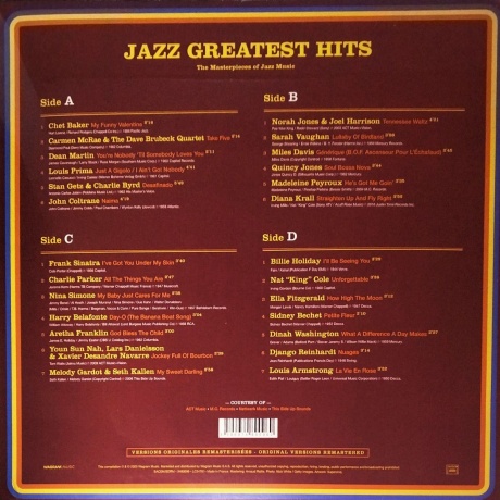 Various Artists - Jazz Greatest Hits (3596974800960 ) - фото 2