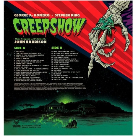 OST - Creepshow (John Harrison) (coloured) (0850078789235) - фото 2