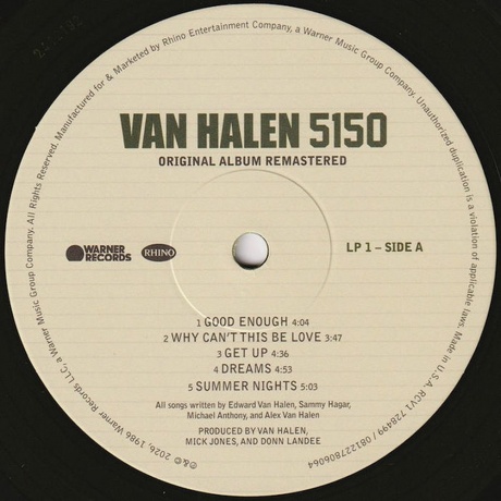 Van Halen - 5150 (coloured) (0081227806064) - фото 2
